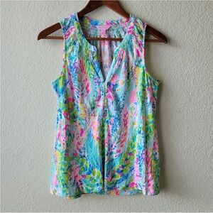 Lilly Pulitzer Essie Tank in Catch the Wave size small